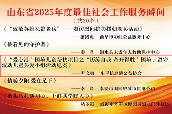 喜报!东平信息港公益协会同时荣获两项省级荣誉